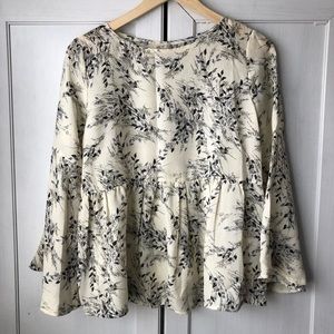Floral Ruffle Blouse